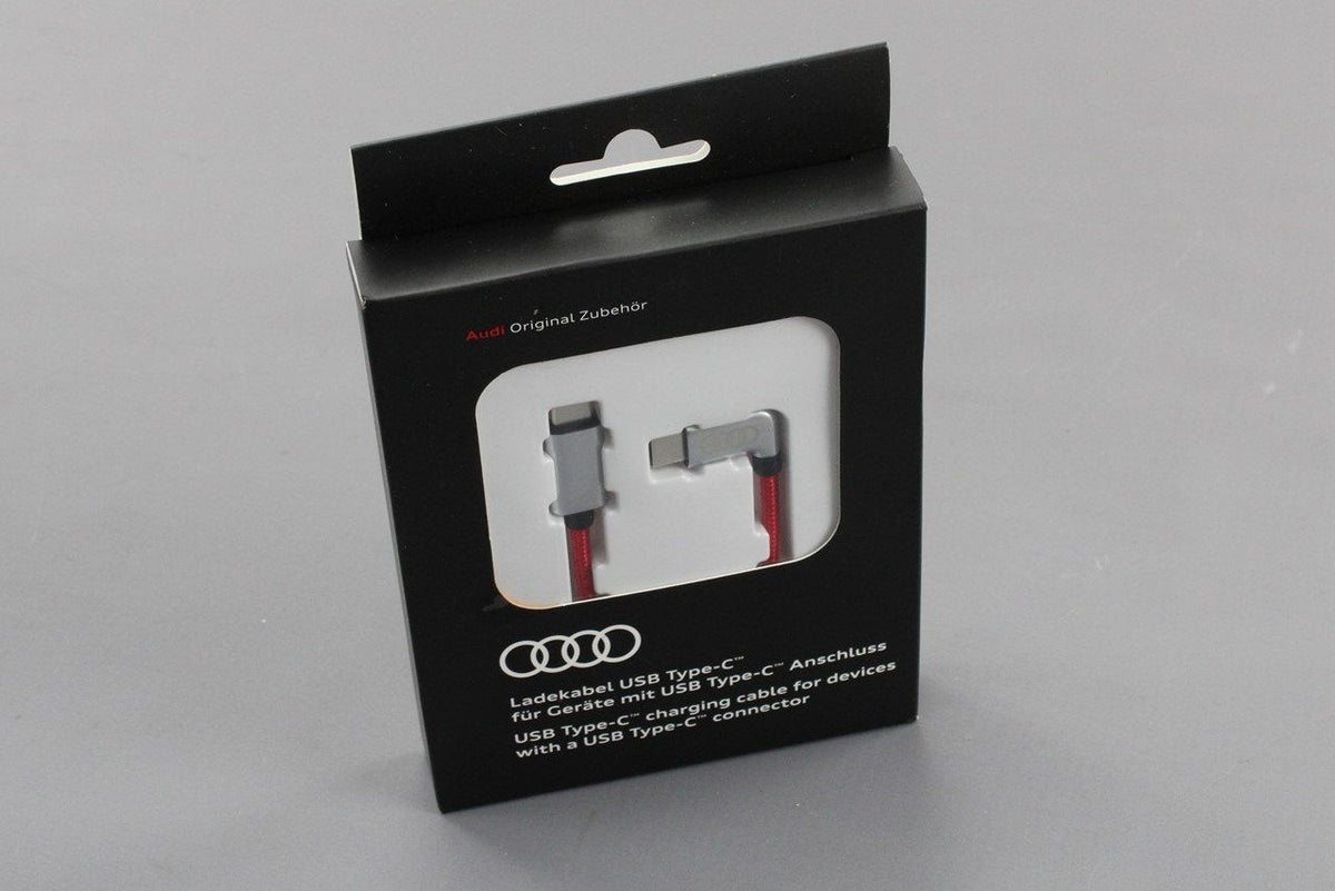 Audi USB-C to USB-C Charging cable (Red/Silver) 8S0051435L, view 1
