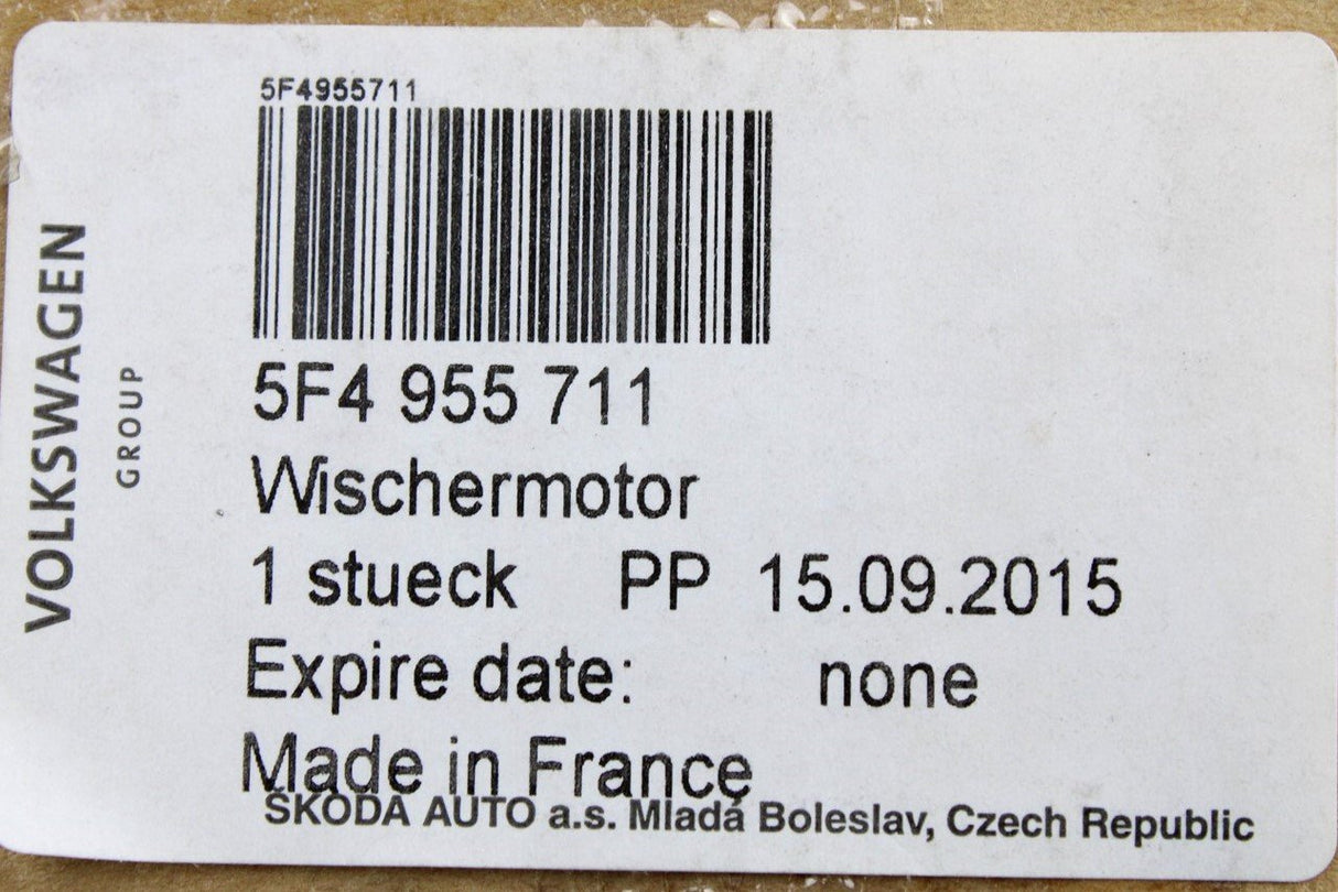 SEAT Leon 5F Skoda Octavia Rapid Fabia Superb rear wiper motor 5F4955711