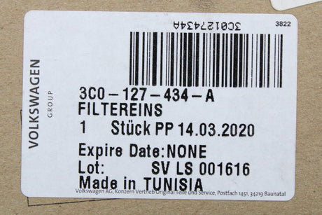 Skoda Superb Octavia Yeti 1.6 2.0 TDI fuel filter with gasket 3C0127434A