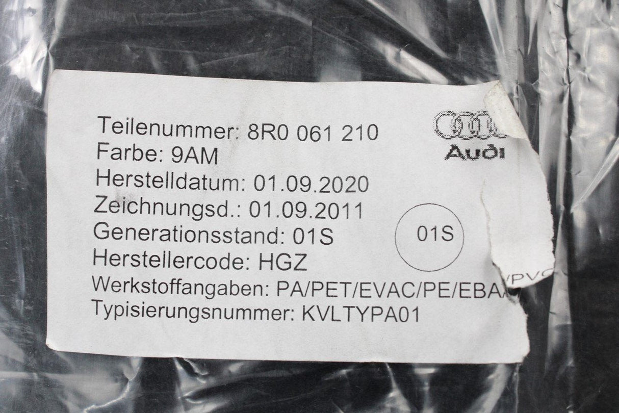 Audi Q5 SQ5 09-17 reversible boot load liner mat 8R0061210 9AM