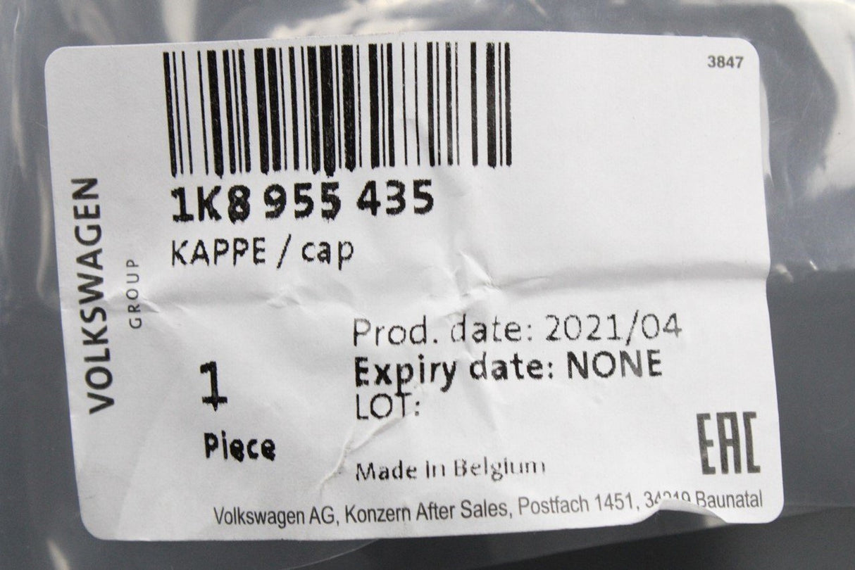 VW Scirocco Transporter T6 Skoda rear window wiper bolt cap 1K8955435