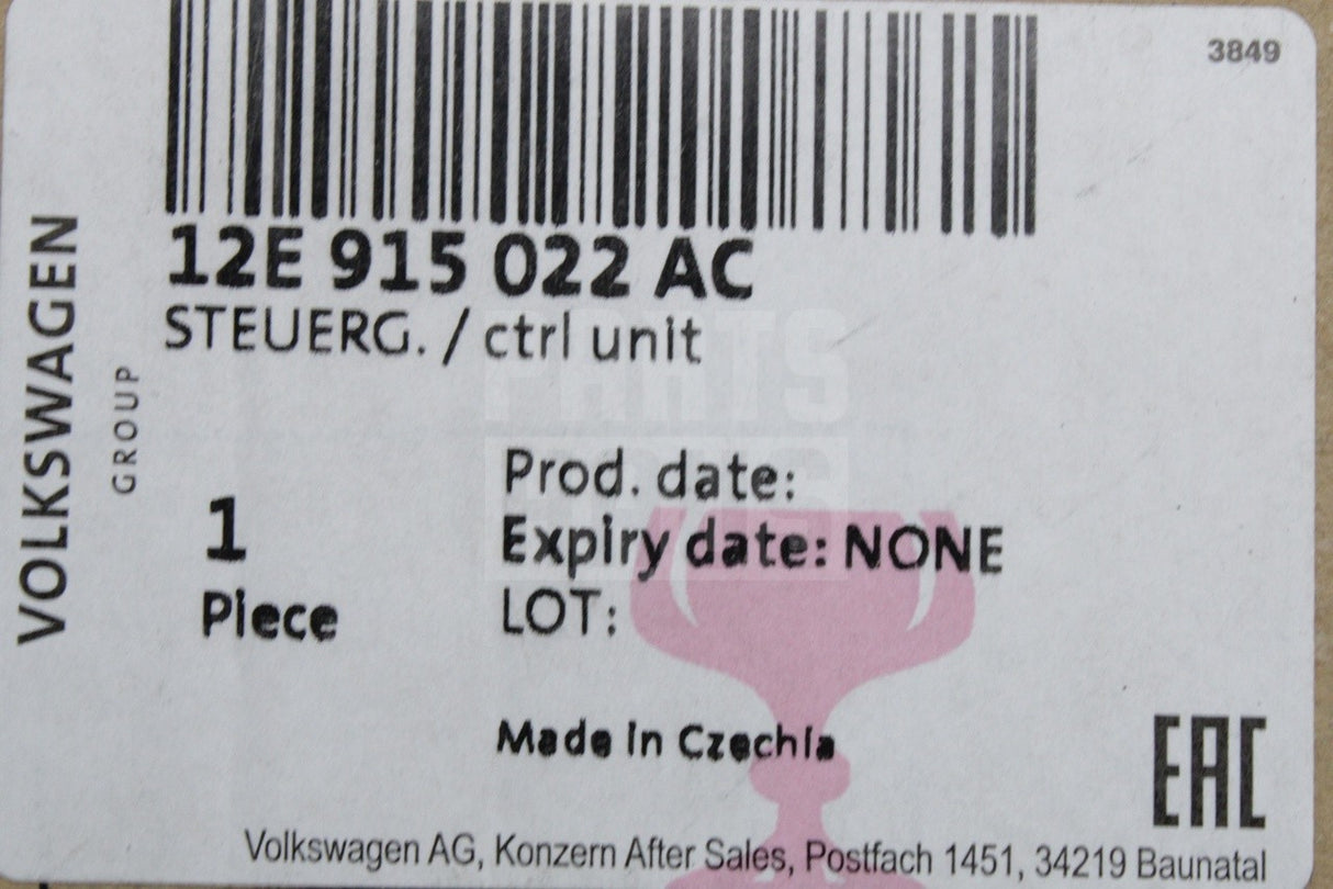 VW e-Up Skoda E-Citigo high voltage battery control module 12E915022AC