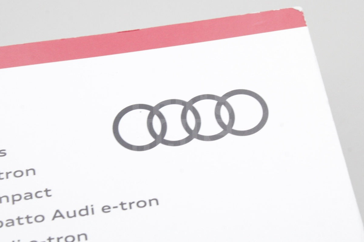 Audi e-tron Compact charging system owners manual handbook 8V0012100B