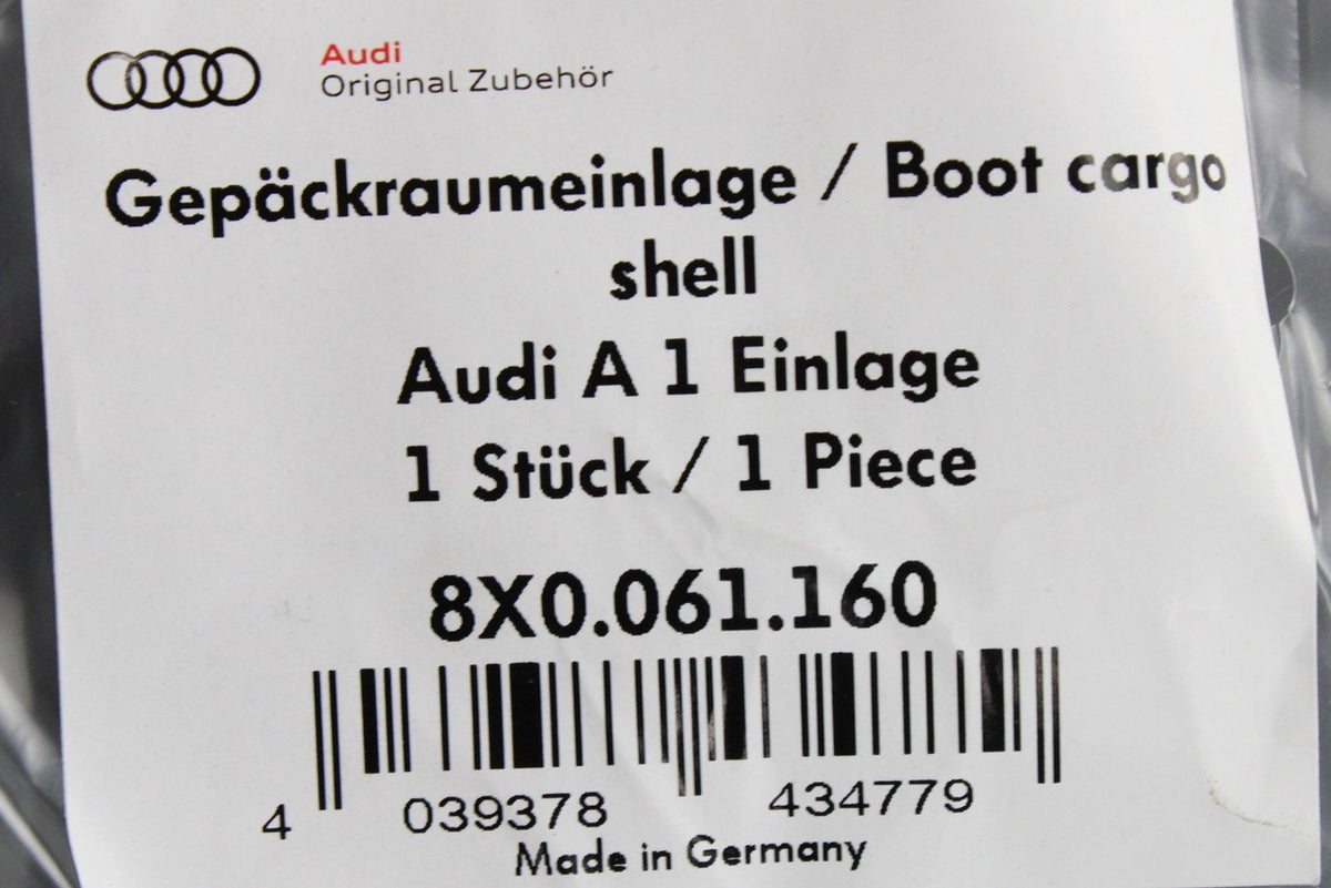 Audi A1 S1 2011-18 flexible foam boot load liner mat 8X0061160