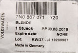 VW Sharan SEAT Alhambra 2011-on roof seatbelt guide trim 7N0867071 Y20