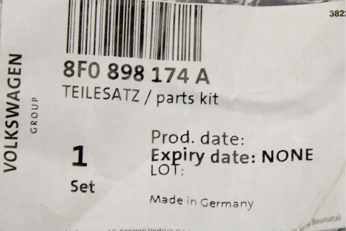 Audi A3 A5 S5 RS5 Cabriolet windbreak parts repair kit 8F0898174A