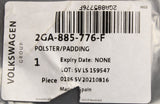 VW T-Roc 2018-on seat backrest padding (rear right) 2GA885776F