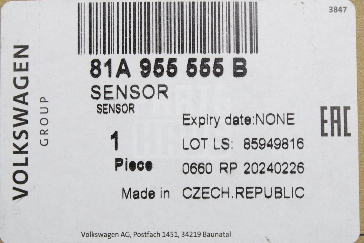 VW Touareg Audi A1 A3 Q8 RS4 Skoda SEAT 2016-on rain sensor 81A955555B