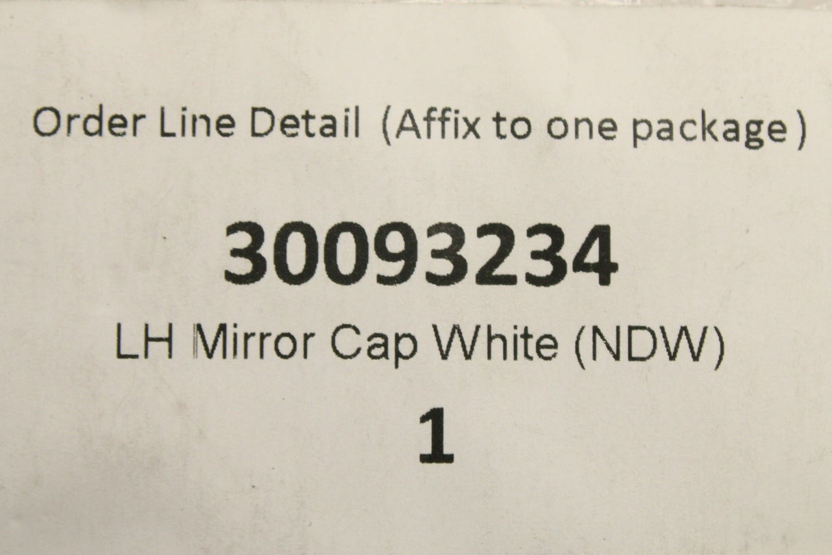 MG wing mirror cap (left) 30093234
