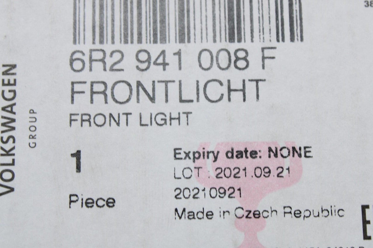 VW Polo 6R 6C 2010-2018 RHD halogen twin headlight (right) 6R2941008F