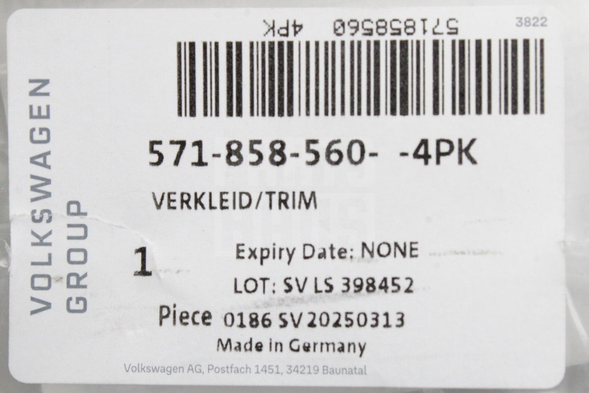 VW Tiguan Tayron 2024-on upper steering column trim 571858560 4PK