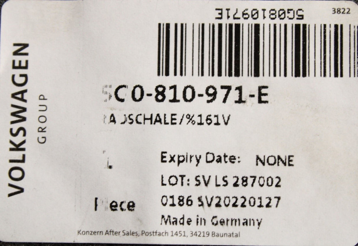 VW Golf MK7.5 2017-2020 rear wheel arch liner (left) 5G0810971E
