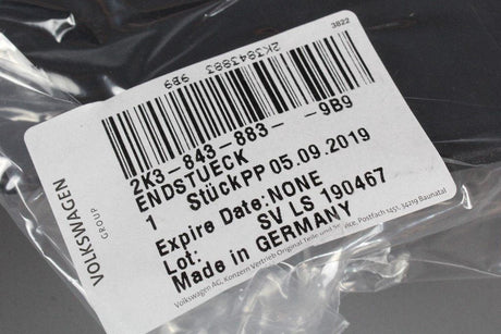 VW Caddy Maxi 2004-20 left sliding door rail end trim 2K3843883 9B9