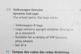VW Golf MK7 MK7.5 MK8 Arteon R dynamic centre caps (x4) 000071213F