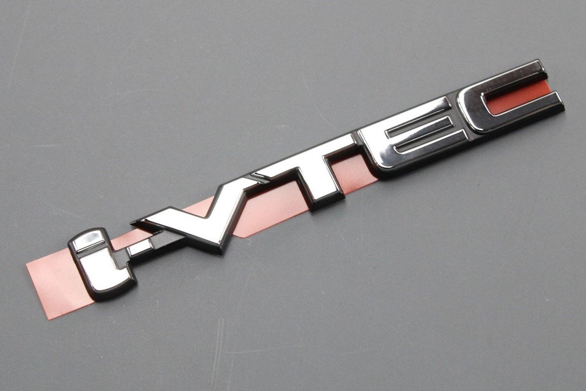 Honda i-vtec badge emblem (silver) 75725-S7A-E01, view 1