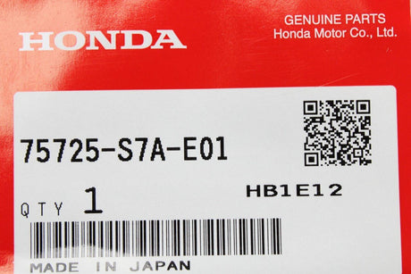 Honda i-vtec badge emblem (silver) 75725-S7A-E01