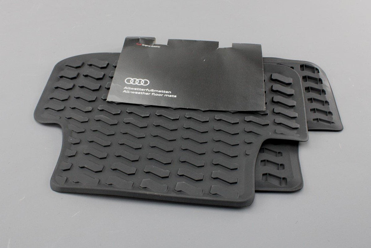 Audi Q2 2017-Onward rear rubber all-weather floor mats 81A061511 041, view 1