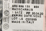 Audi A8 Q3 Q5 Q7 Q8 RSQ3 RSQ8 locking wheel nut with key 8R0698139 804