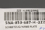 Genuine VW Tiguan 2021-on rear boot lid lettering badge (chrome) 5NA853687H 2ZZ