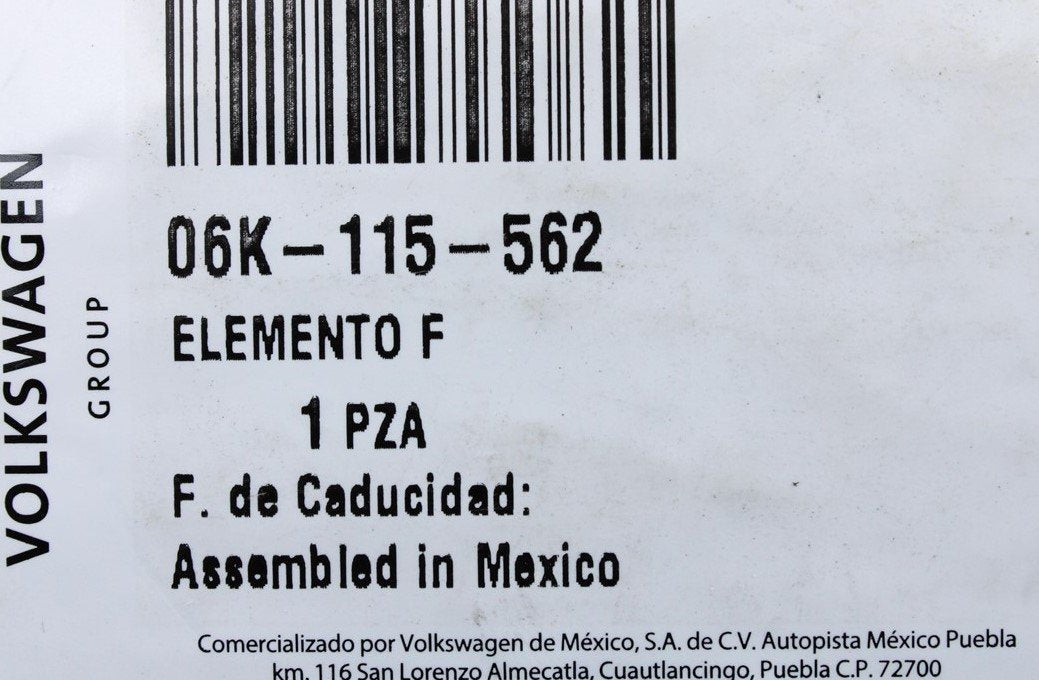 VW Golf MK7 Beetle Jetta Passat Tiguan 1.8 2.0 TSI oil filter 06K115562