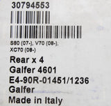 Volvo S80 V70 XC70 rear brake pad kit 30794553