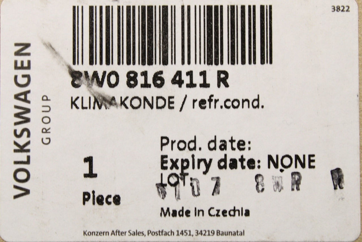 Audi A4 A5 16-on A6 A7 air-conditioning condenser (2.0 TFSI) 8W0816411R