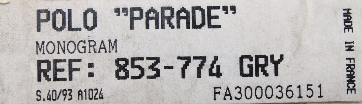 VW Polo MK2 1984-1994 "Parade" logo stickers (x3) 853774GRY