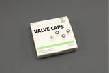 Skoda logo tyre valve cap set (for rubber/brass valves) 000071215C