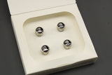 Skoda logo tyre valve cap set (for rubber/brass valves) 000071215C