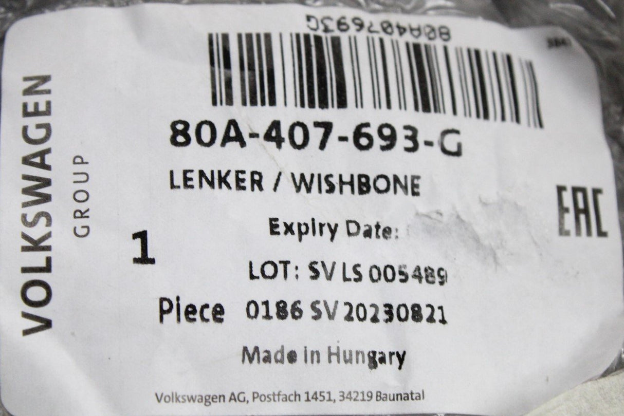 Audi Q5 2018-on lower control arm (front left) 80A407693G