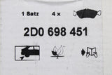 VW LT 1997-2006 rear brake pads set 2D0698451