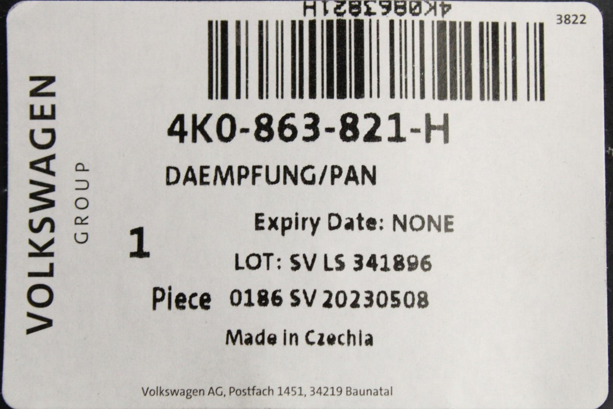 Audi A6 Avant 2019-on A7 2019-on engine underbody trim tray 4K0863821H