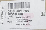 VW Passat B8 2020-2024 halogen fog light (front right) 3G0941700