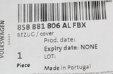 Audi TT 2015- seat backrest cover alcantara 'S' Logo (front right) 8S8881806AL FBX