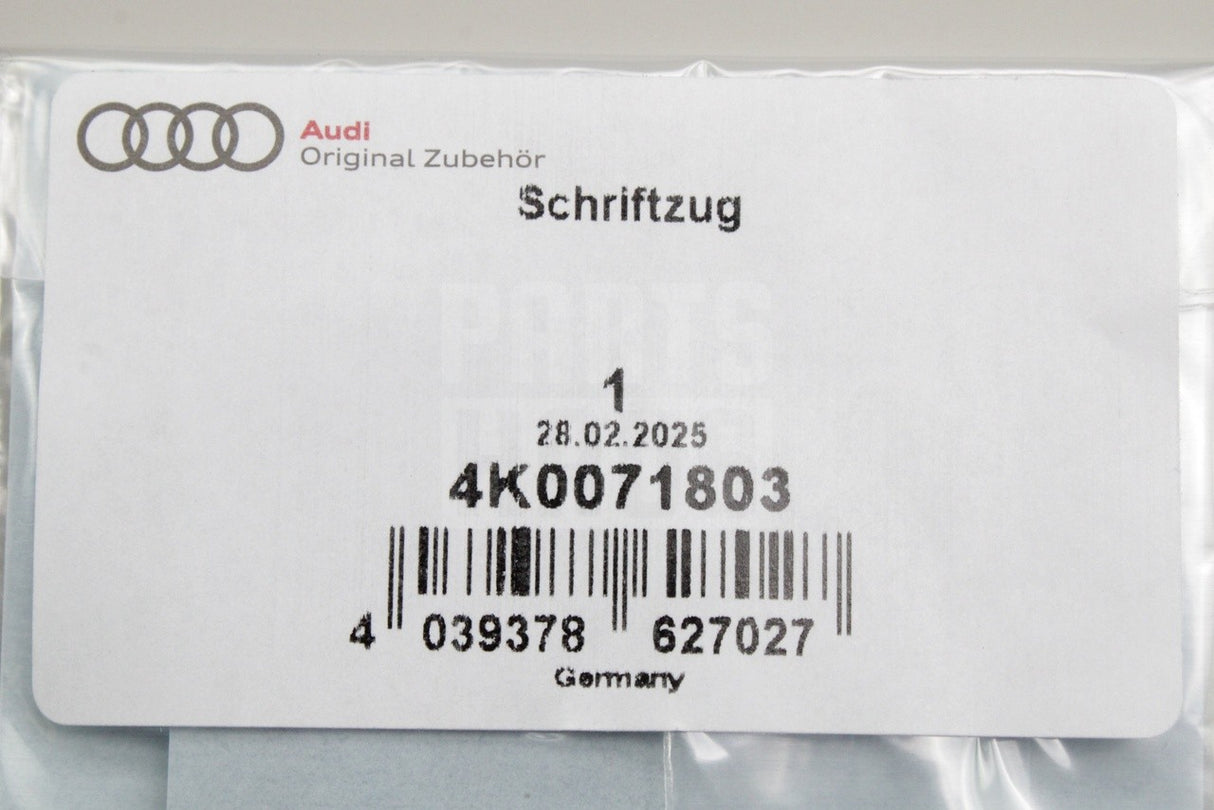 Audi A6 2019-2026 accessory black 'A6' badge emblem 4K0071803