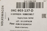 VW Polo Skoda Rapid SEAT Ibiza Mii 2012-on 1.0L poly v-belt 04C903137D