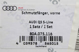 Audi Q5 S-line 2017-on front mud flaps with fittings 80A075116