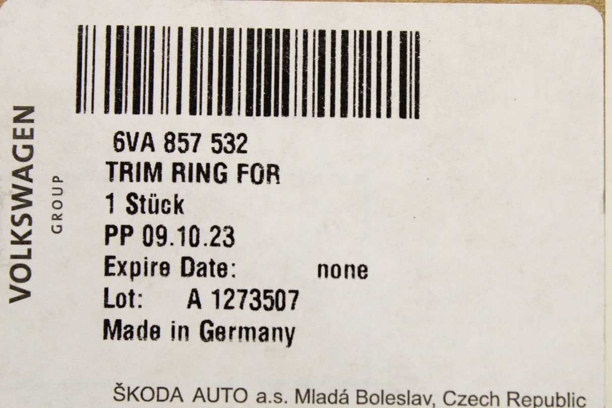 Skoda Fabia 2022-on wing mirror surround trim (right) 6VA857532