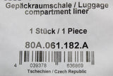Audi Q5 SQ5 2017-on boot load liner mat (slide-rear seat) 80A061182