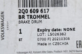 VW Polo AW SEAT Ibiza 2018-on Rear brake drums 203x38mm (x2) 2Q0609617
