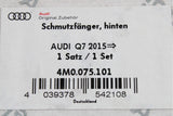 Audi Q7 S-line 2015-on accessory mud flaps (rear) 4M0075101