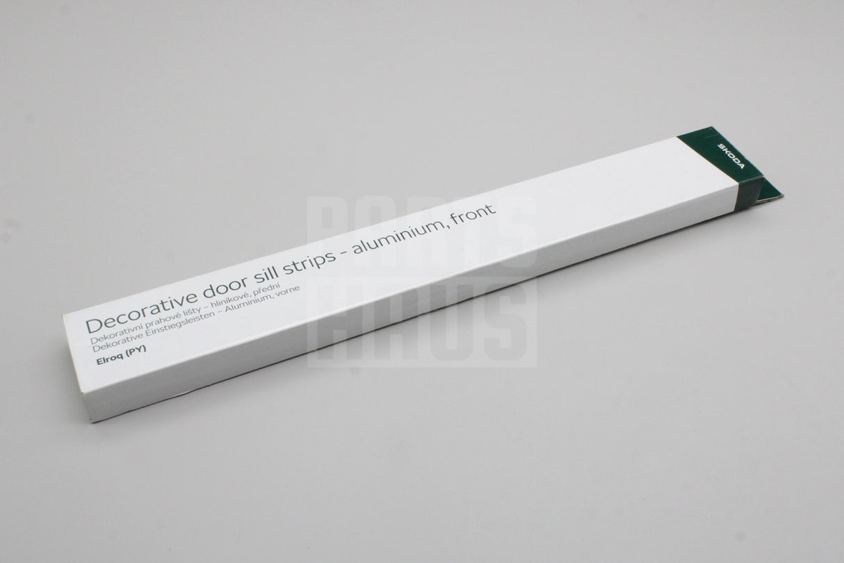 Skoda Elroq 2025-on front door sill protectors (aluminum) 5LJ071303