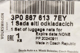 Skoda Superb 2024-on boot compartment cargo net set 3P0867613 7EY