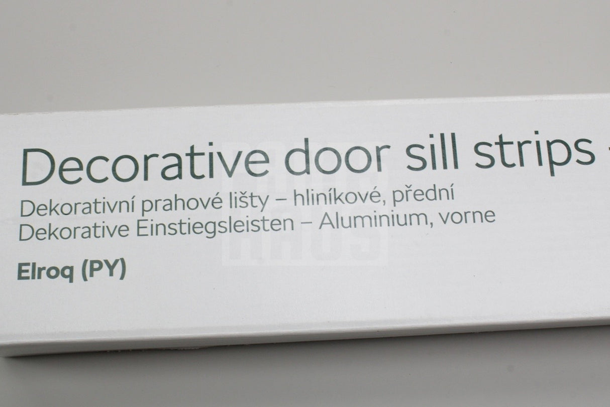Skoda Elroq 2025-on front door sill protectors (aluminum) 5LJ071303