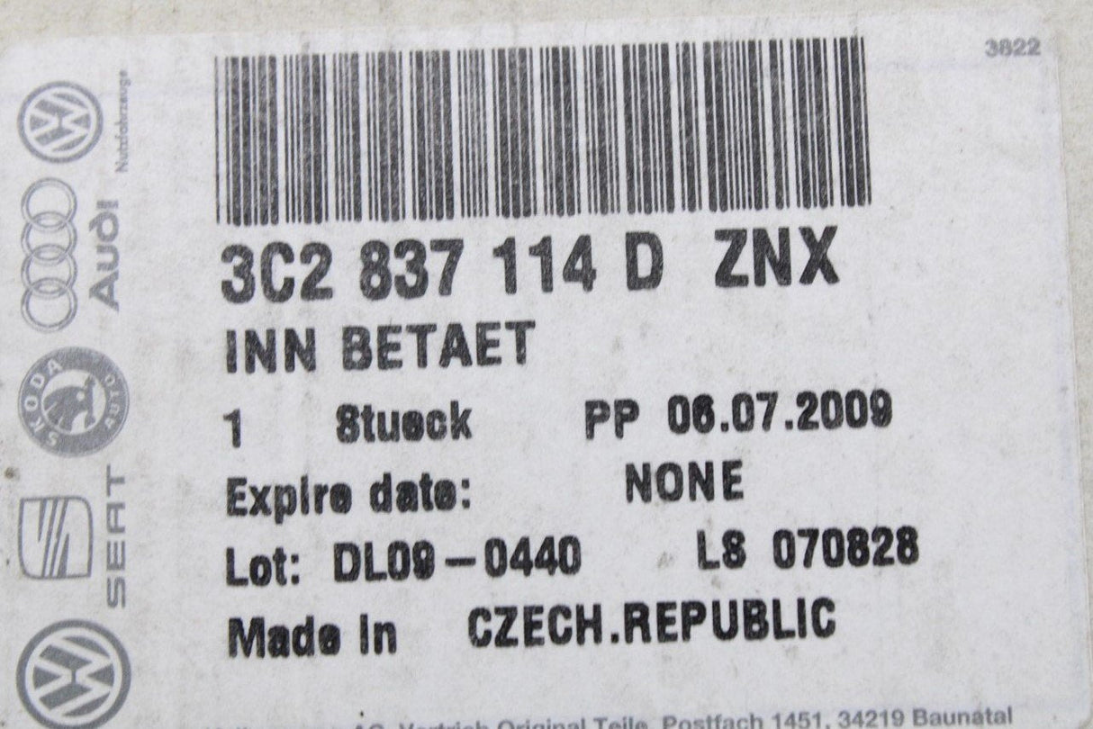VW Passat 2009-2011 interior door handle (front right) 3C2837114D ZNX