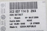 VW Passat 2009-2011 interior door handle (front right) 3C2837114D ZNX