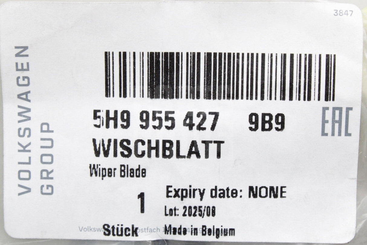 VW Golf Estate MK8 2020-on rear wiper blade (335mm) 5H9955427 9B9