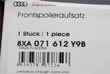 Audi A1 2015-2018 front bumper lower spoiler splitter 8XA071612 Y9B