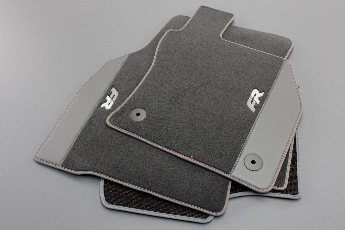 SEAT Leon 2020-on FR floor mat set black/grey (x4) 5FC863011B LOE, view 1