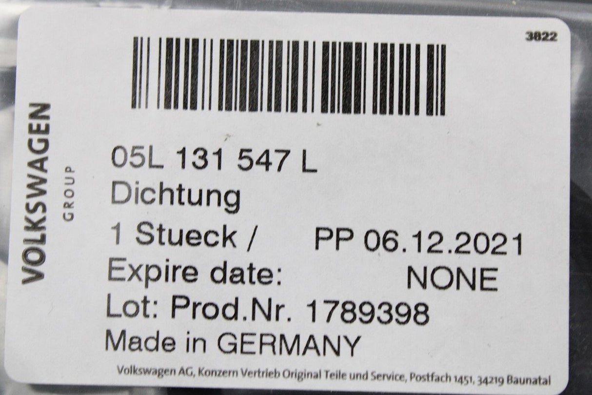 VW Golf MK8 Audi Q2 Q3 Skoda 16-on EGR valve gasket (2.0 TDI) 05L131547L